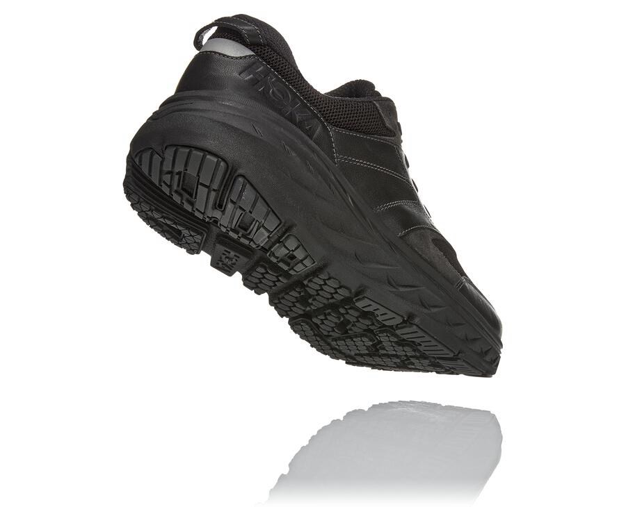 Hoka One One Mens Running Shoes - Bondi L - Black - HUWL64935